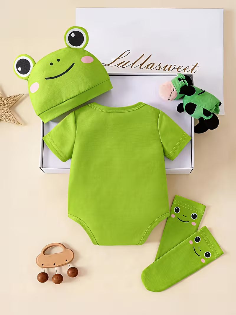 Adorable animal 3-pc onesie sets