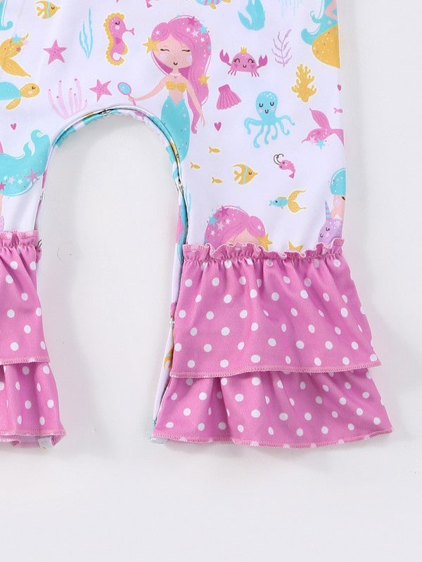 Mermaid Magic Girl's Infant Romper