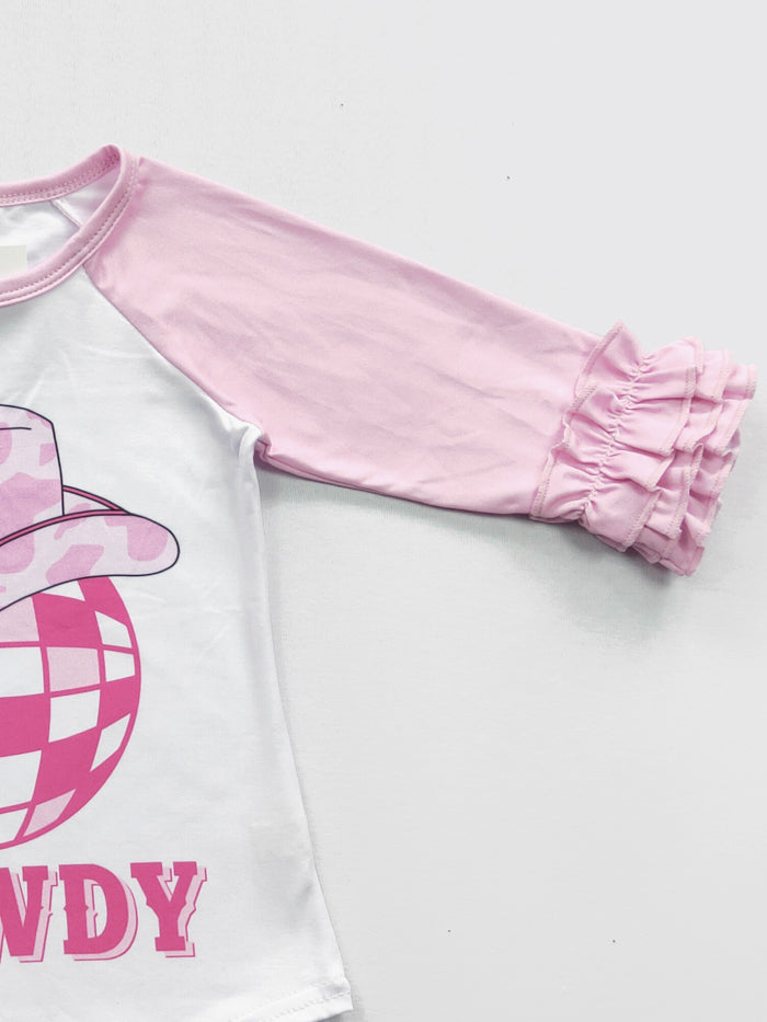 Pretty in Pink-Howdy Raglan