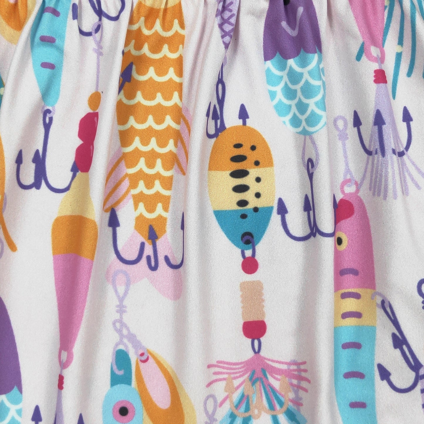 "Let's go fishing" Girls 2-piece short set