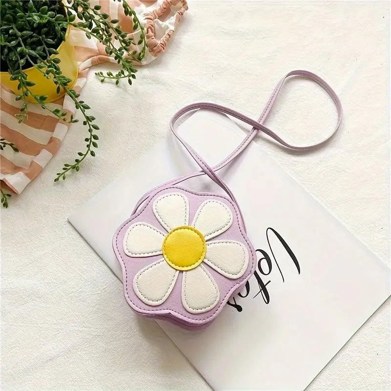 Girl's Crossbody Flower Purse