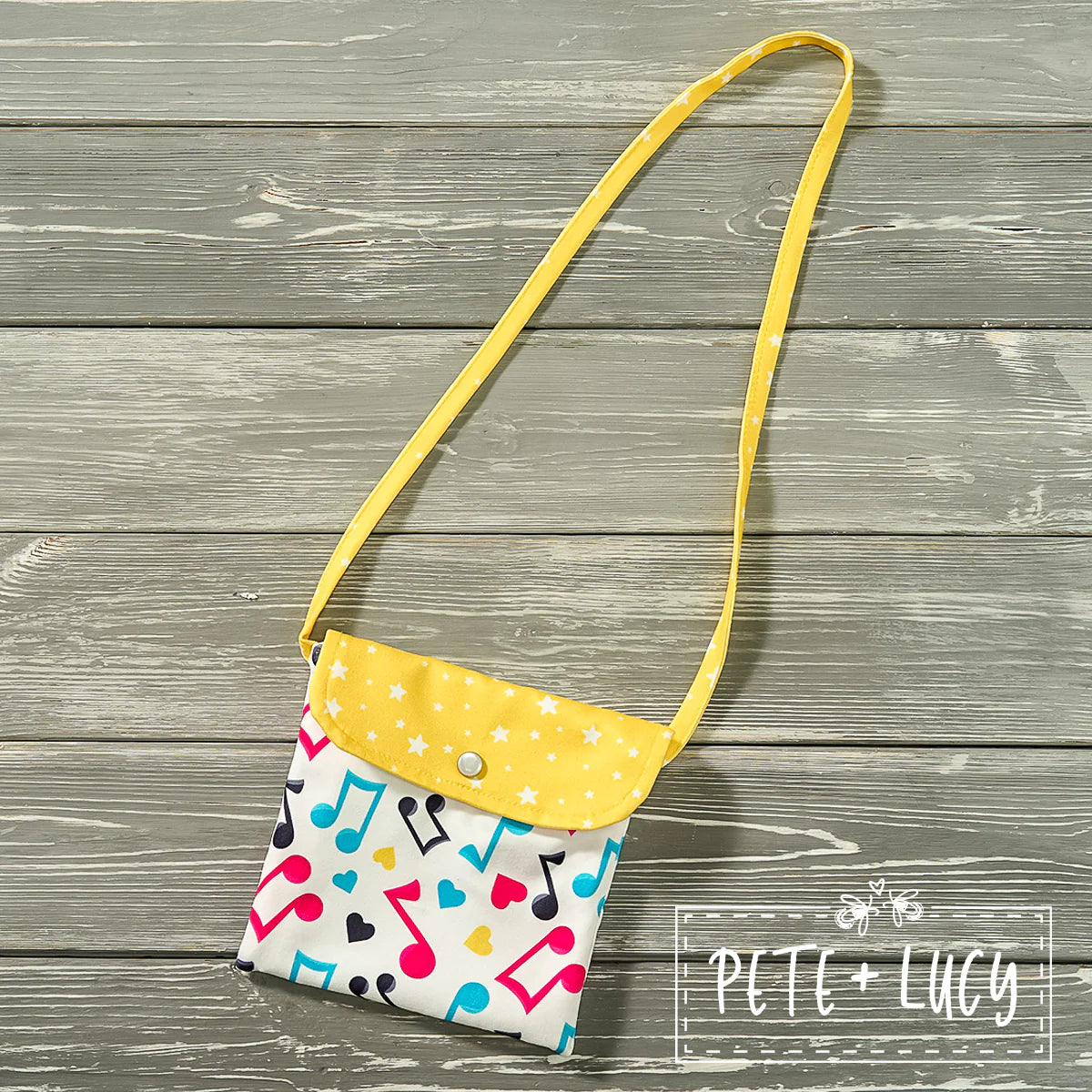Button Flap Shoulder Purse