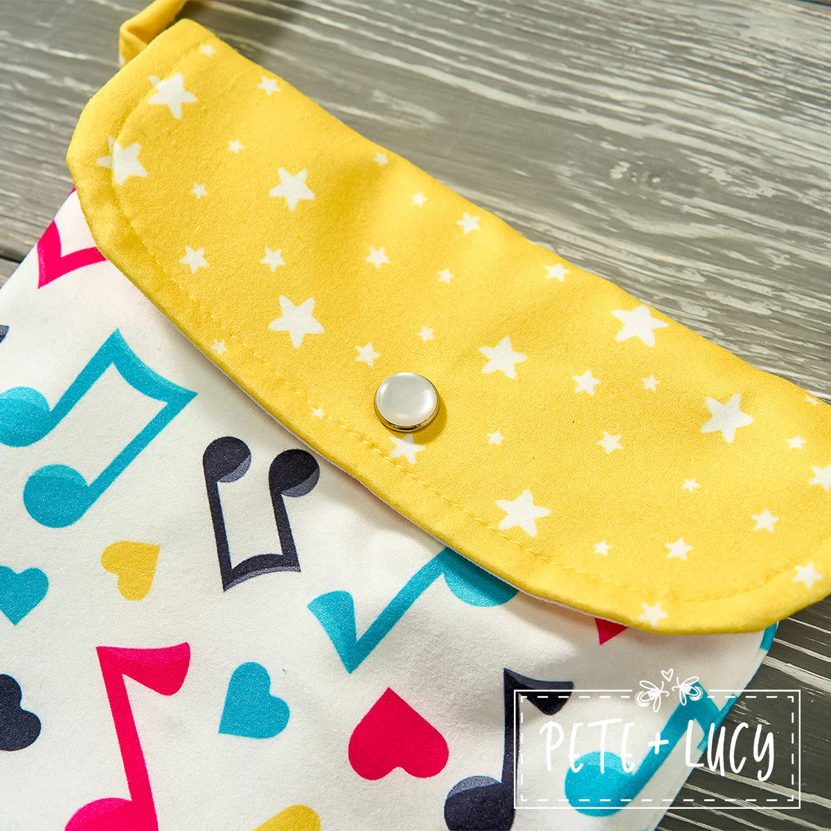 Button Flap Shoulder Purse