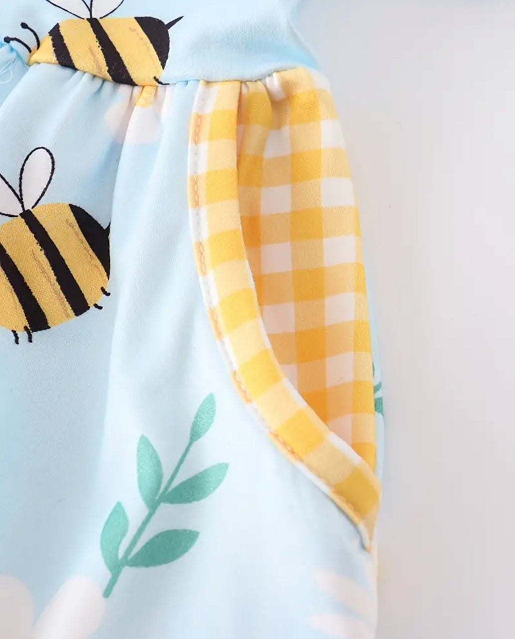 Bee-ing pretty short sleeve A-line Dress