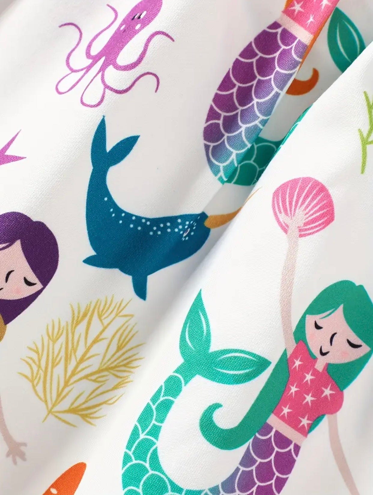 Mermaid Party Flutter Sleeve Dress