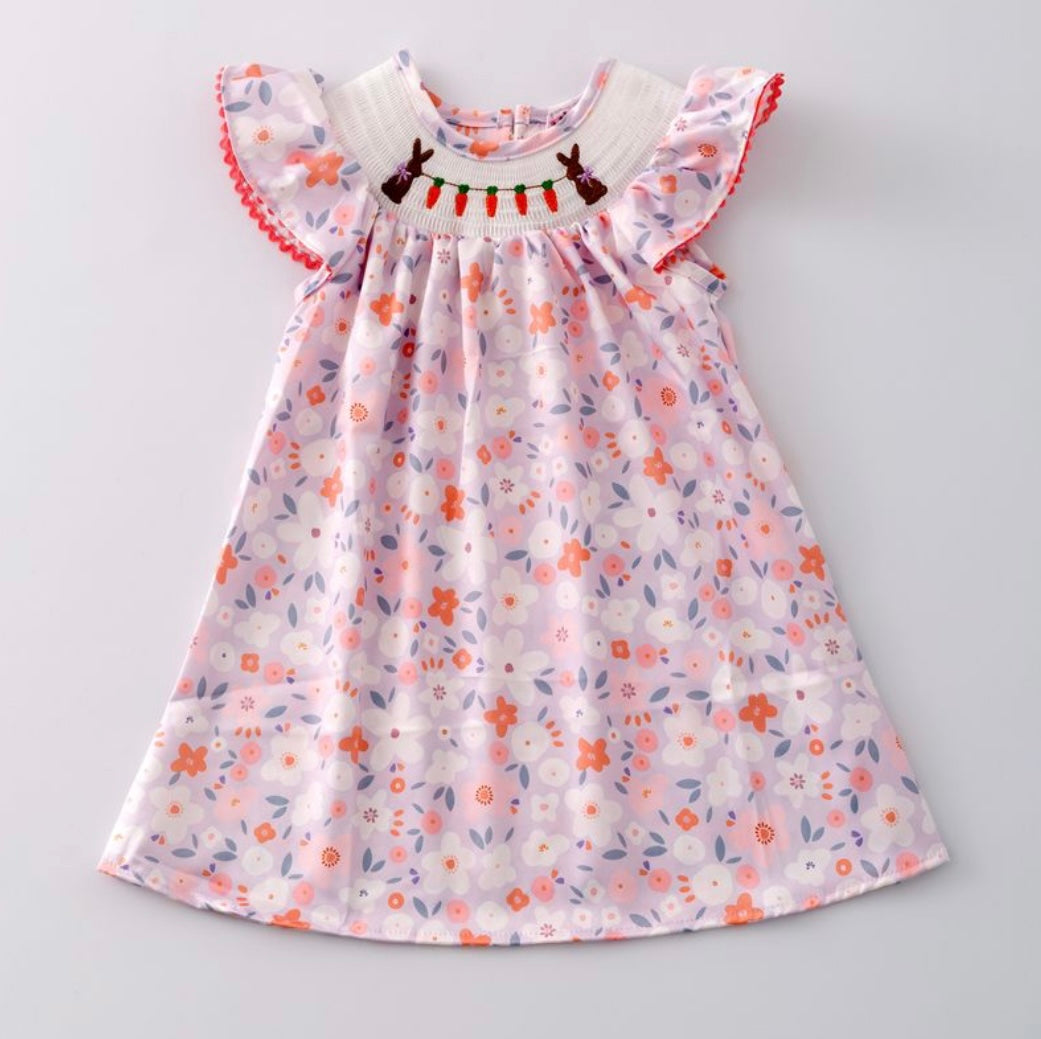 Carrot Patch Smocked Dress