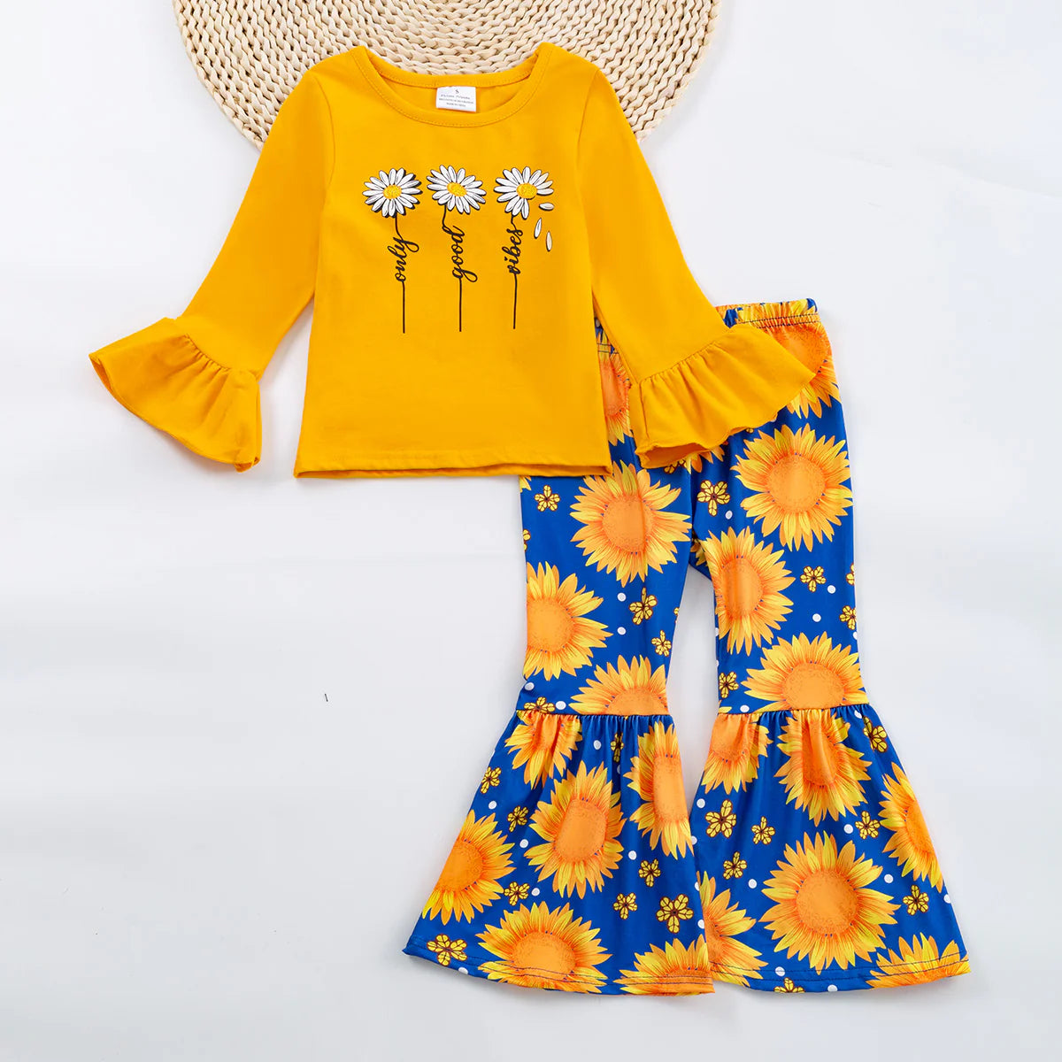 Only Good Vibes 2-pc Bell Pant Set