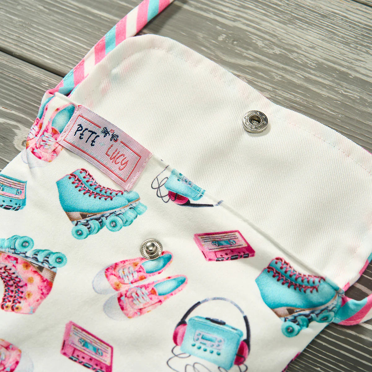 Button Flap Shoulder Purse
