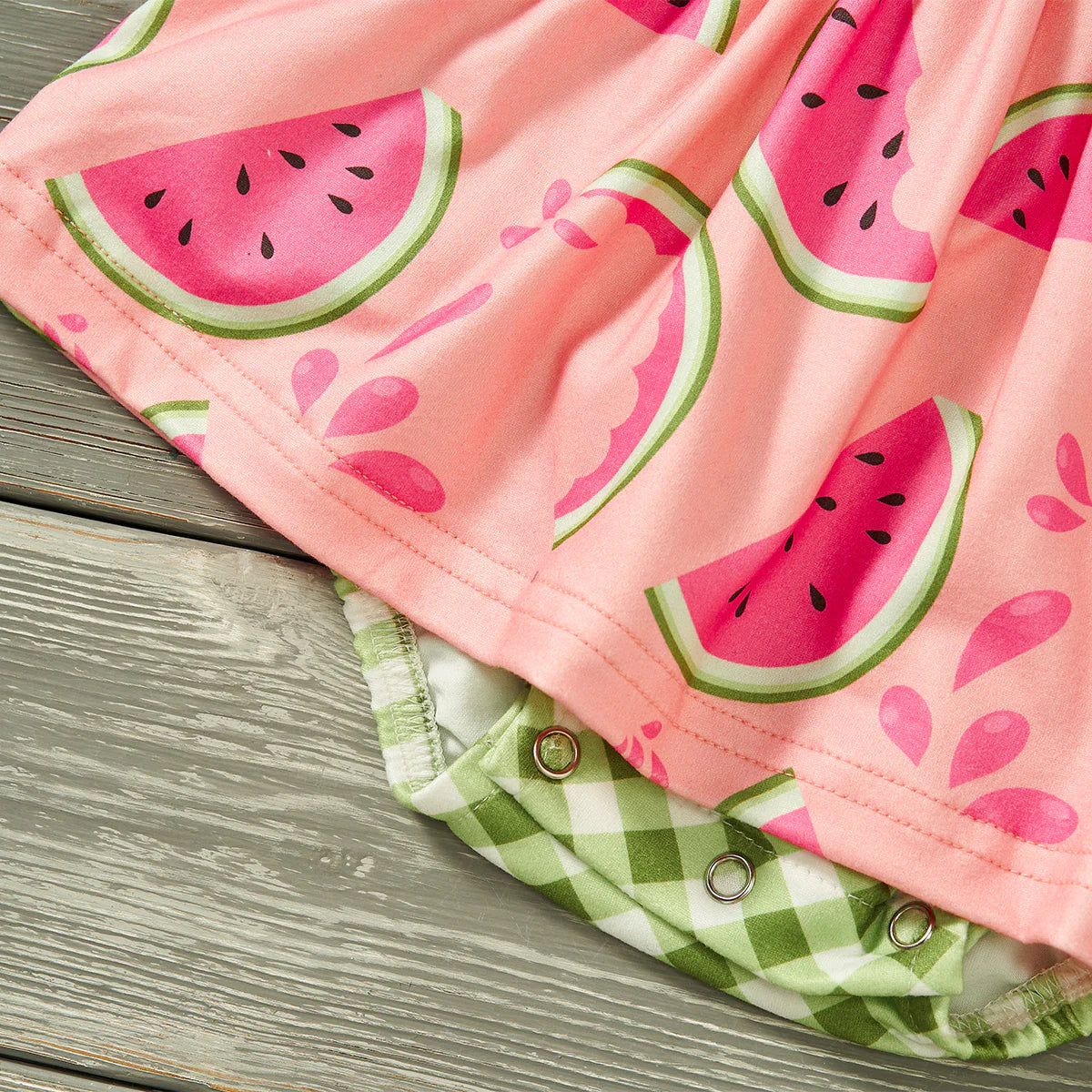 Watermelon Picnic Girl's Infant Romper