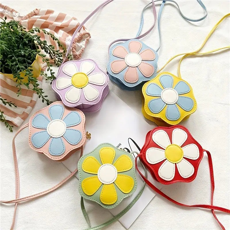 Girl's Crossbody Flower Purse