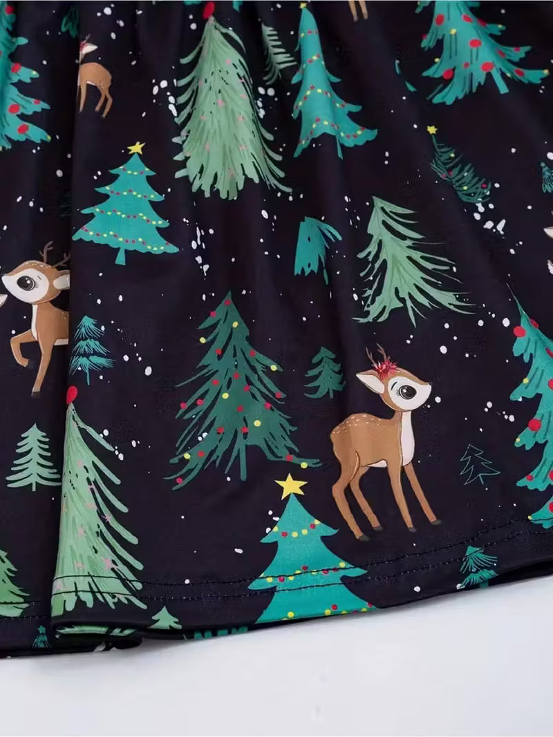 Midnight Christmas A-line dress