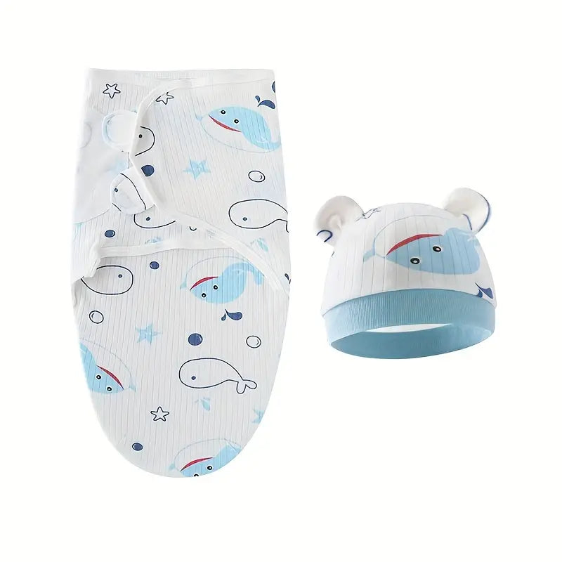 Cotton Swaddle 2-Piece Set