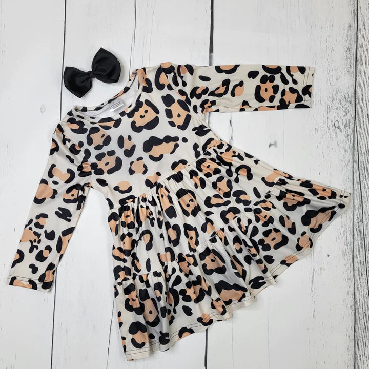 Let your true colors shine in this Hear Me Roar!! Long Sleeve Leopard Print Dress! This purr-fect a-line style shows off your wild side with an adorable leopard print and super soft milk-silk fabric so you can look wild and stay cozy all day. Meowve over fashion - animal print is here to stay!