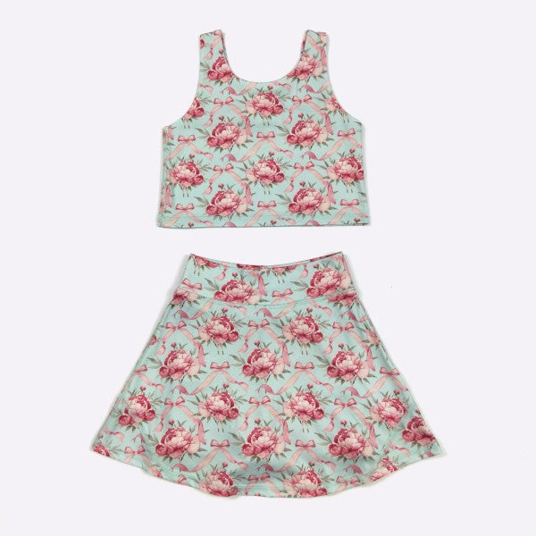 Blooming Coquette Girl's Skort Set