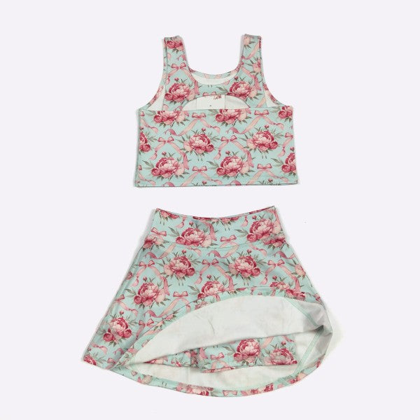 Blooming Coquette Girl's Skort Set