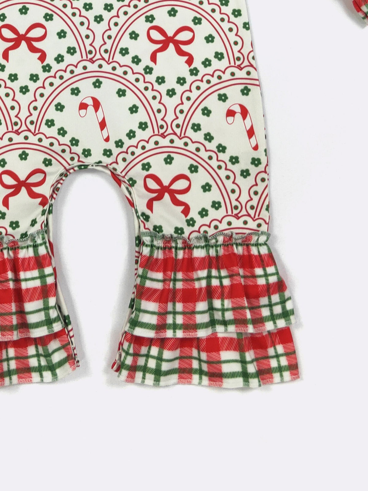 Scallop Candy and Bows Girl's Infant Romper