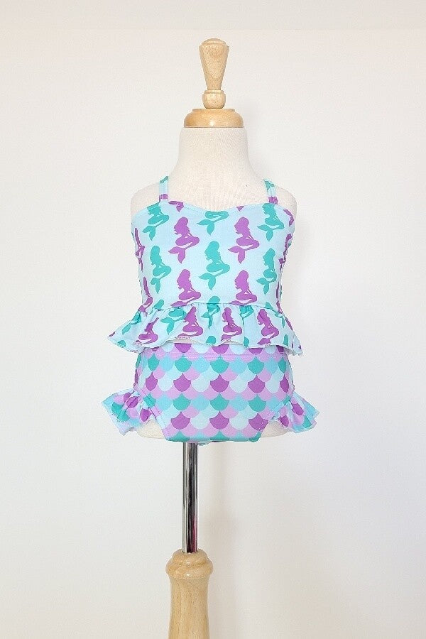 Ocean Mermaid Girls 2-piece Swimsuit