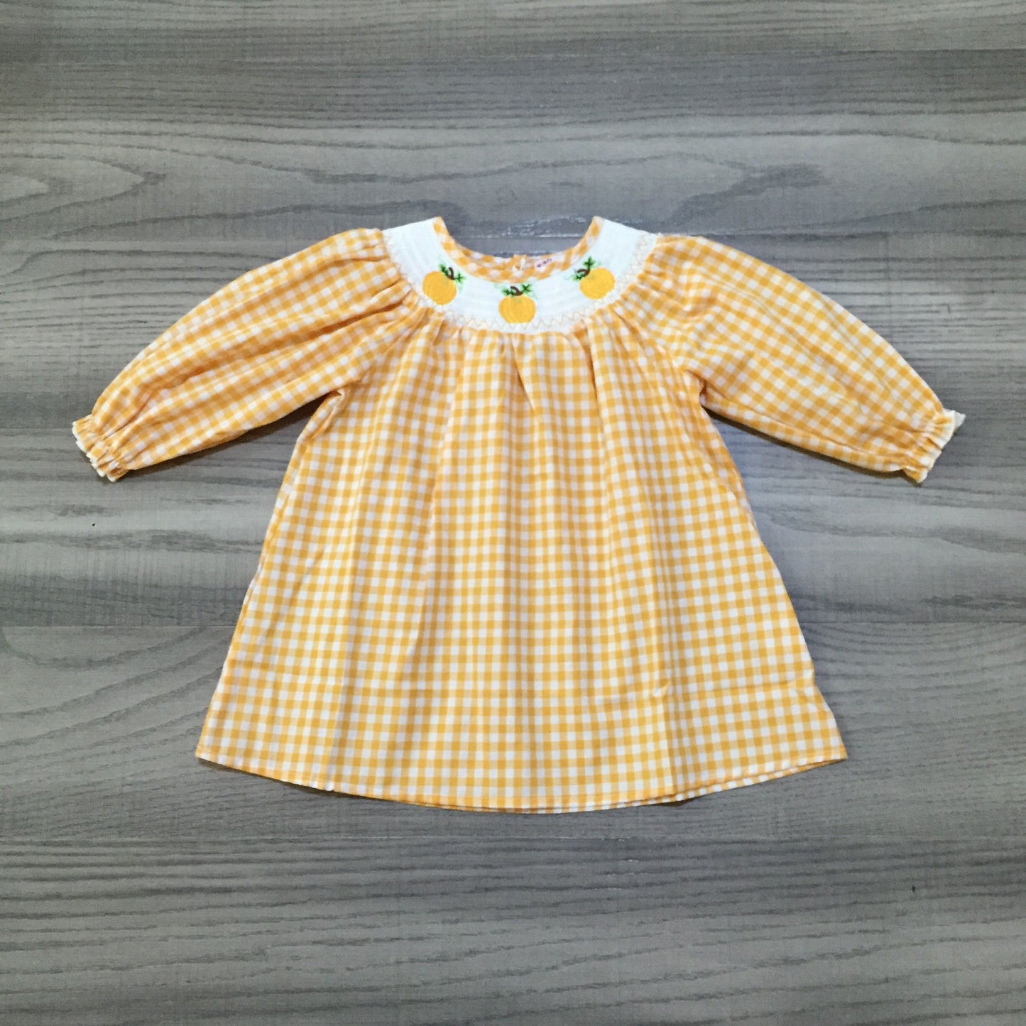 Pumpkin Smocked Dress