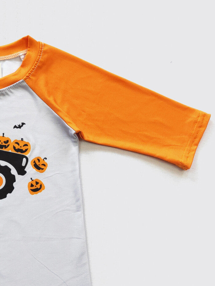 Monster Truck Halloween Raglan