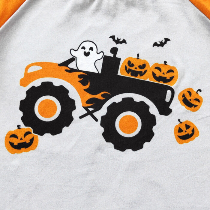 Monster Truck Halloween Raglan