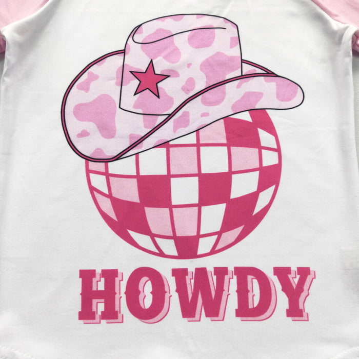 Pretty in Pink-Howdy Raglan