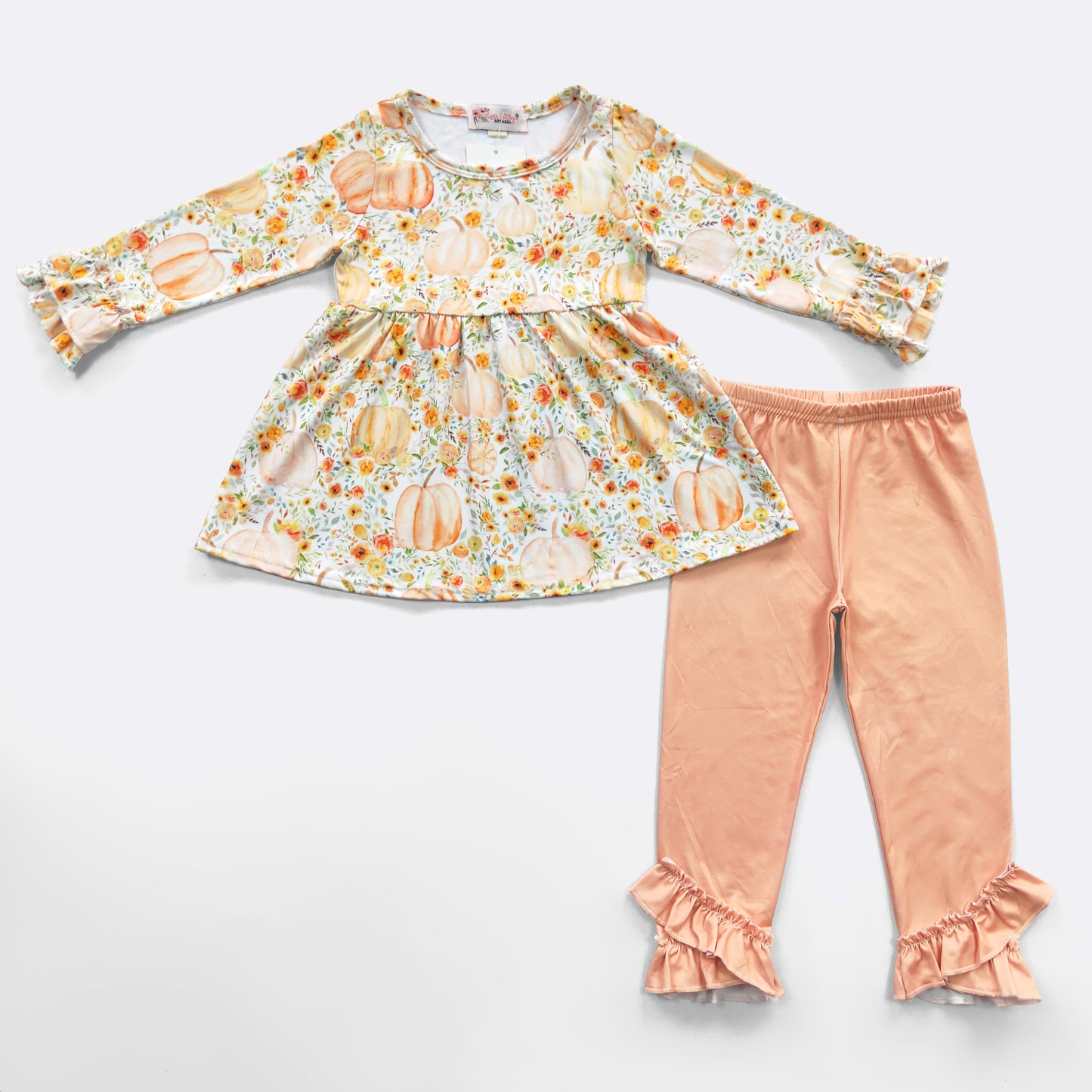 Whimsical Pumpkin 2-pc Girls Set