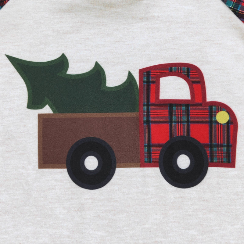 Plaid Truck Raglan Shirt