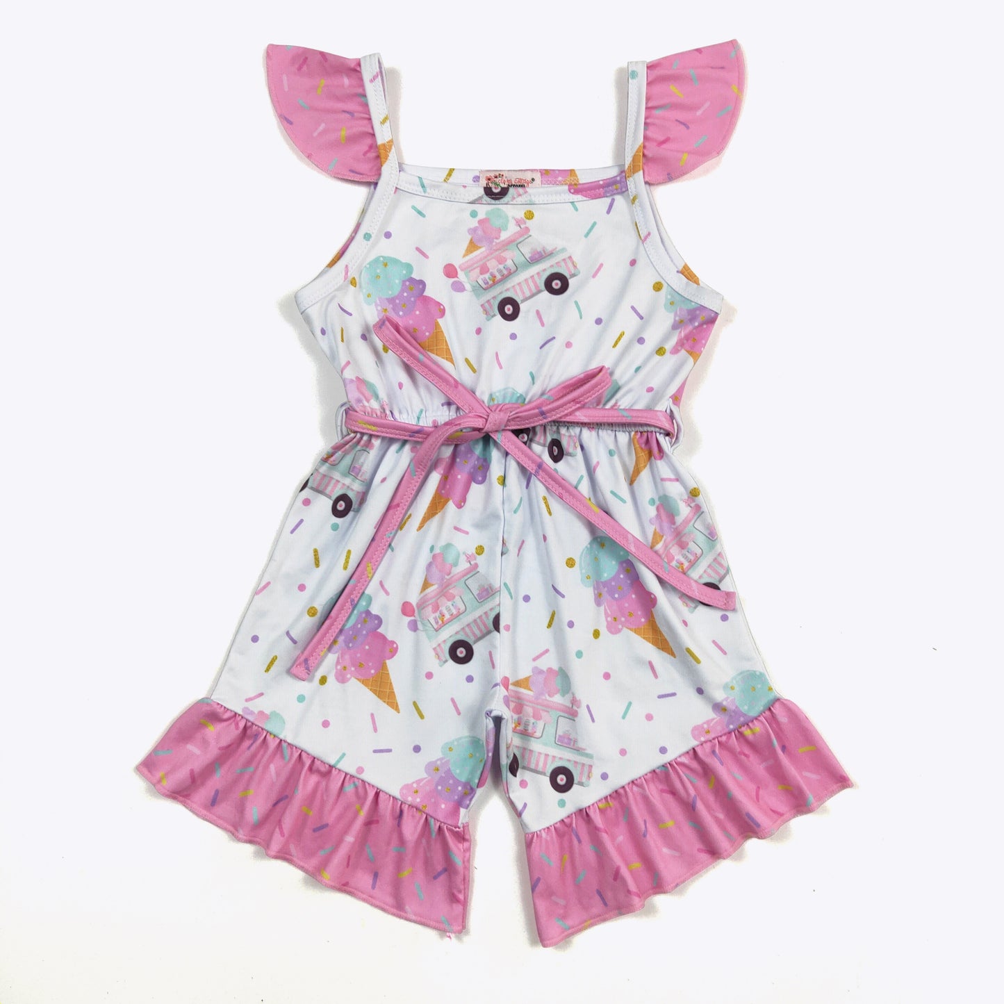 Ice Cream-Ruffles and More Girl's romper