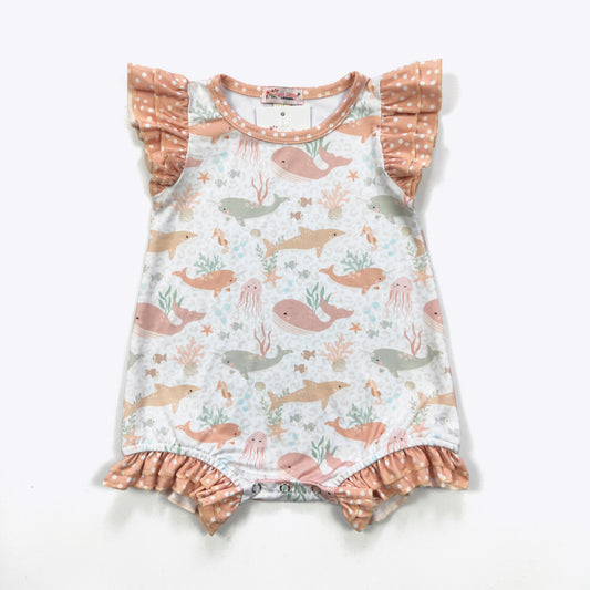 Narwhal & Friends Girl's Infant Romper
