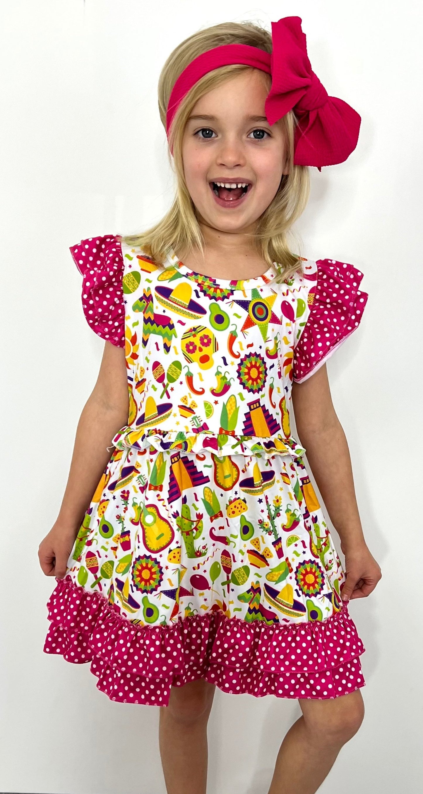 La Fiesta Double Ruffle Dress