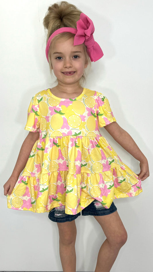 Lemon Floral 2-pc short set
