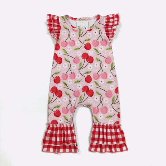 Cherry Blossom Girl's Infant Romper