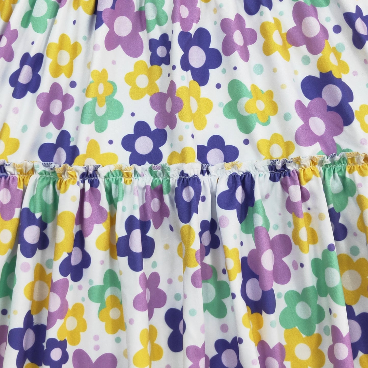 Violet Daisy A-line double ruffle dress