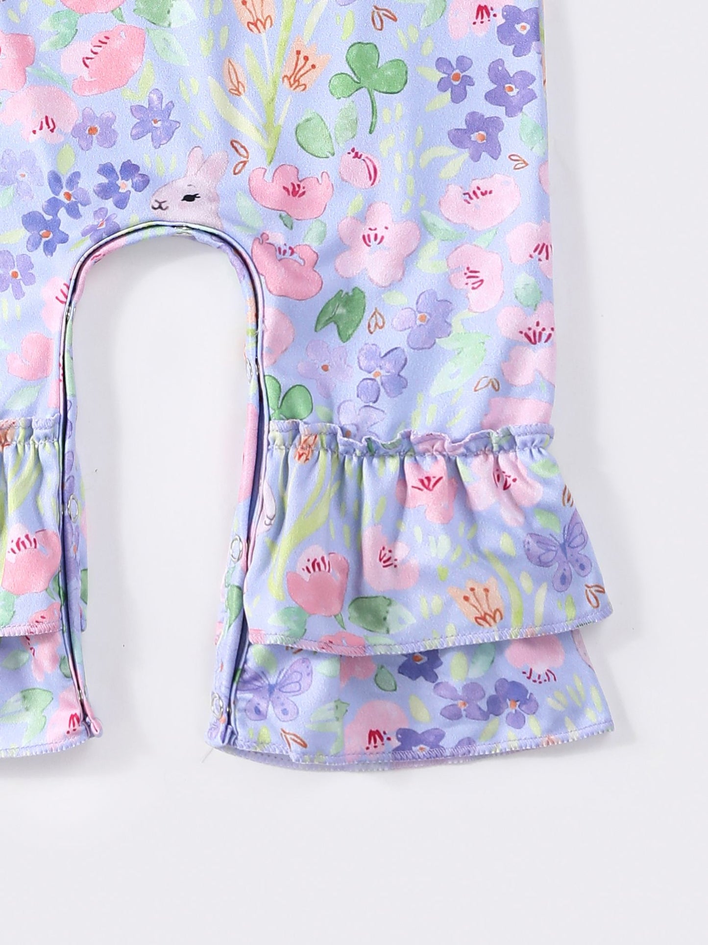 Periwinkle Bunny Girl's Infant Romper