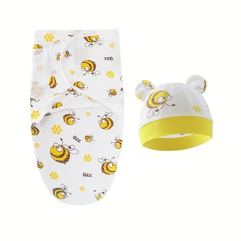 Cotton Swaddle 2-Piece Set