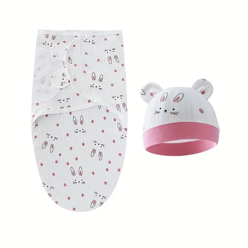 Cotton Swaddle 2-Piece Set