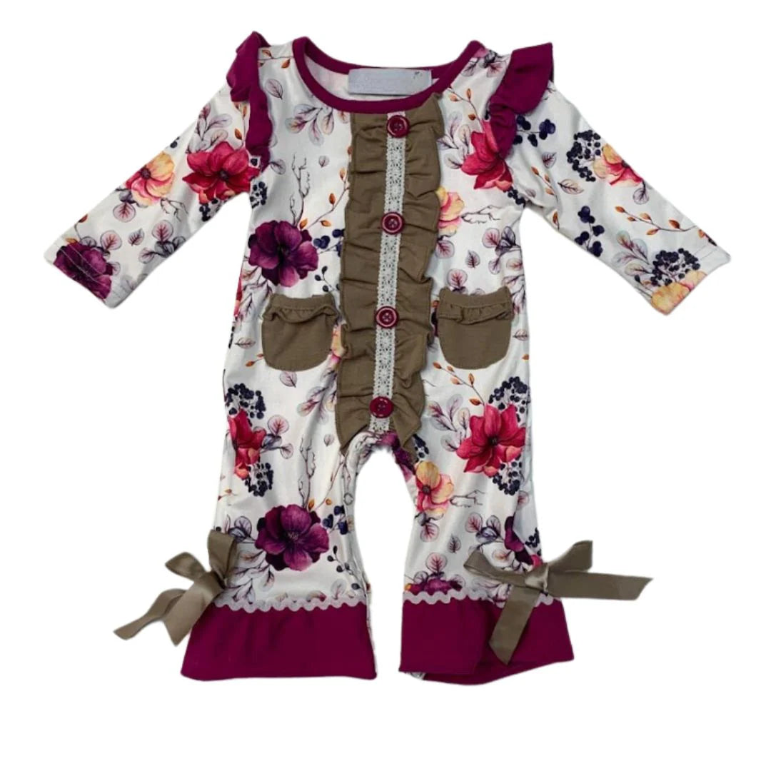 Berry Blossom Girl's Infant Romper