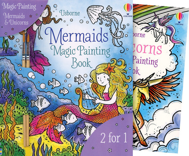 Magic Painting Unicorn/Mermaid 2 pack Book