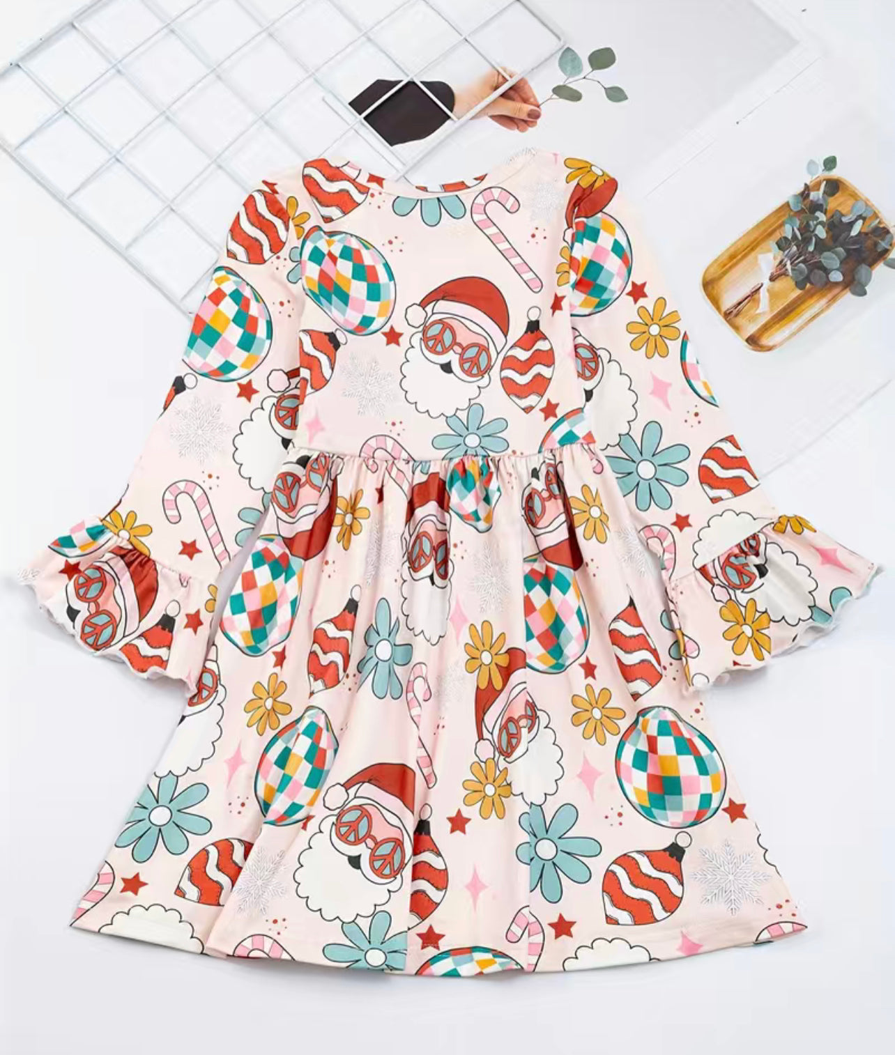 Disco Santa Long Sleeve Dress