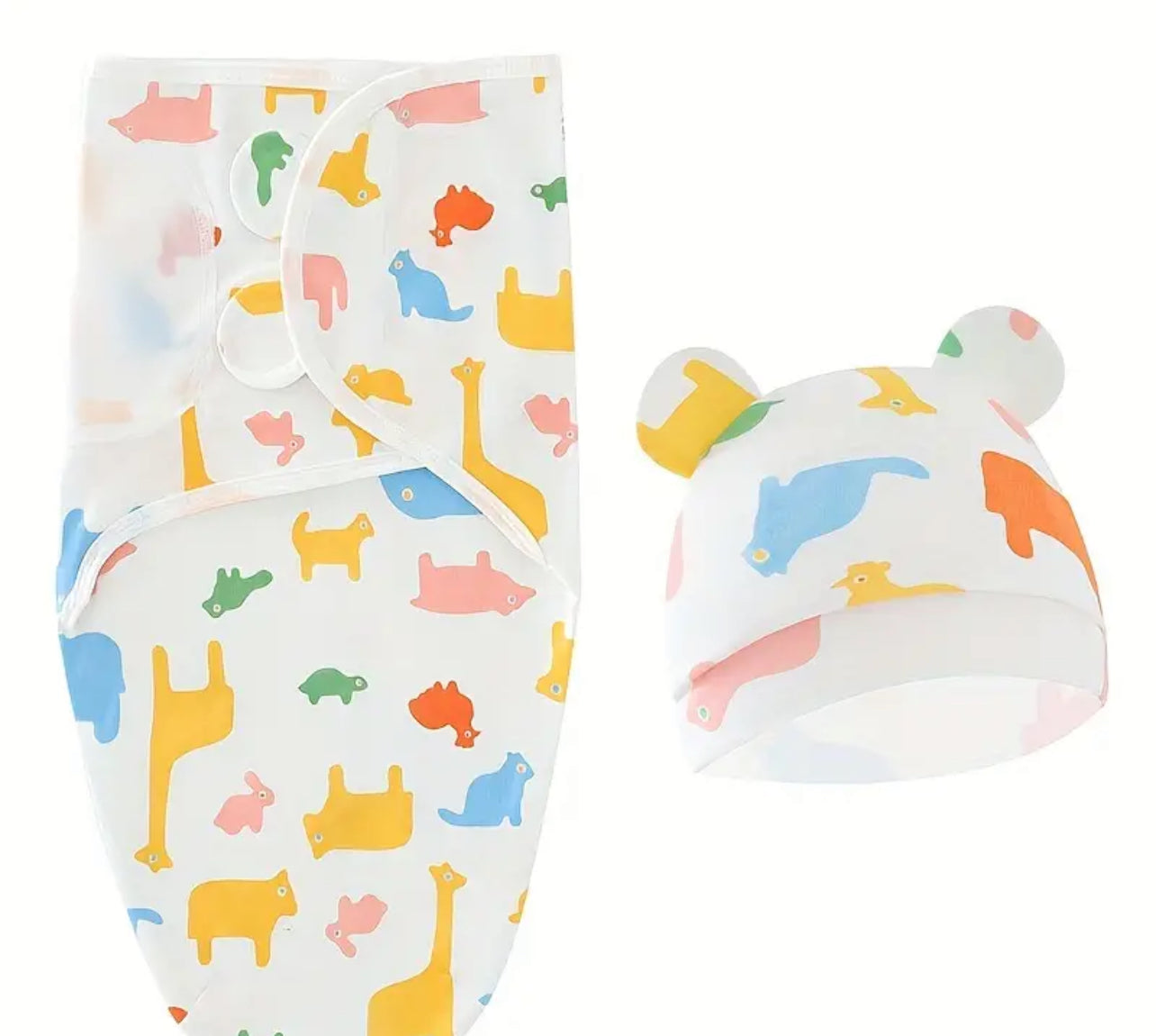 Cotton Swaddle 2-Piece Set