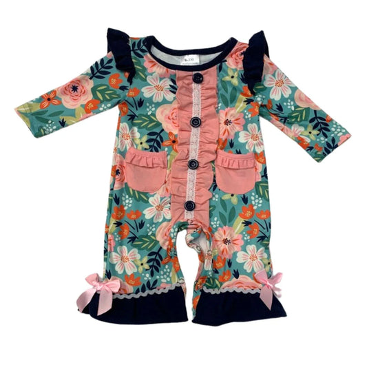 Floral Dreams Girl's Infant Romper