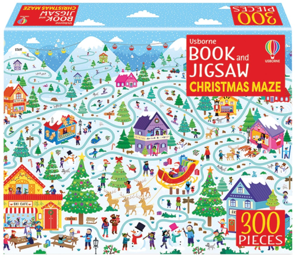 Christmas Maze- Book and Jigsaw Puzzle