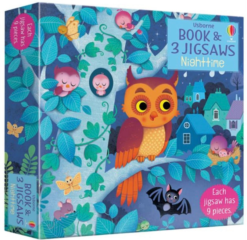 Nighttime-Book and 3 Jigsaw Puzzles