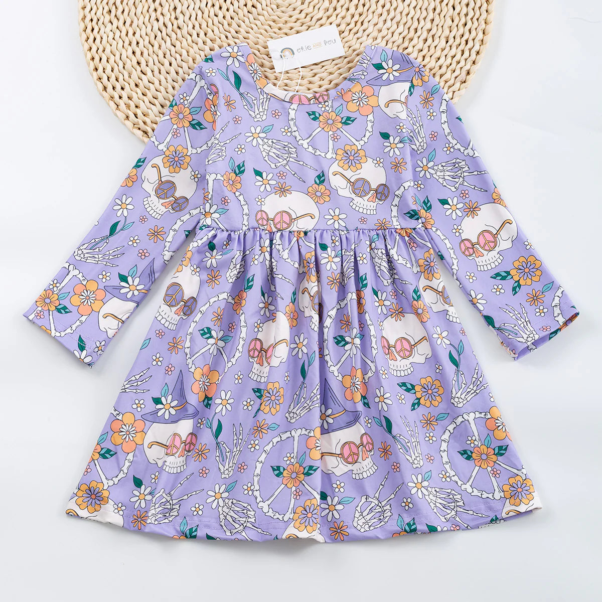 Have a hippie Halloween long sleeve dress