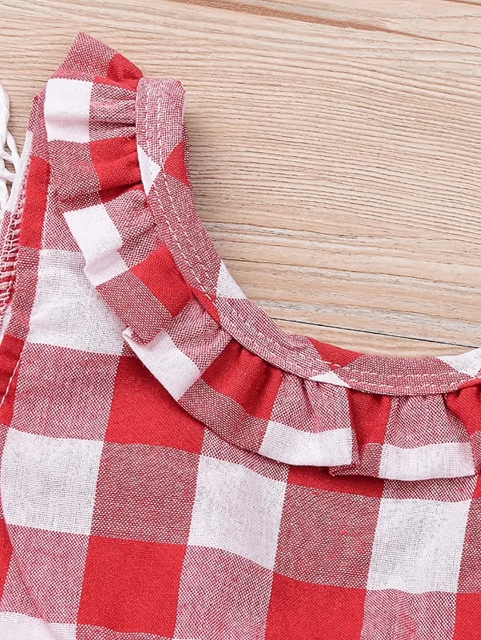 "Sunday Funday" 3 Pc Plaid and Denim Bummie Set