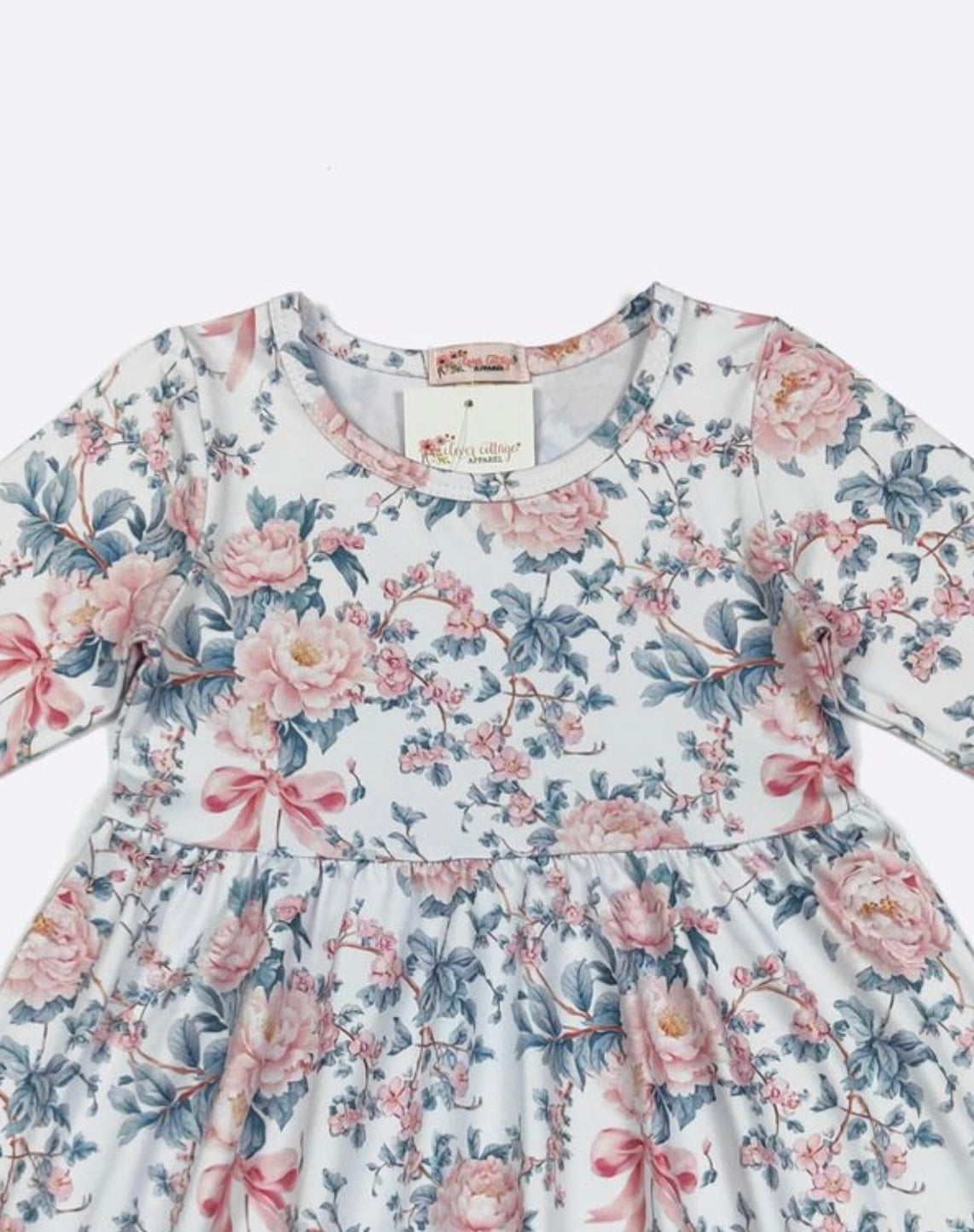 Ribbon Whisper Girl's Long Sleeve Dress