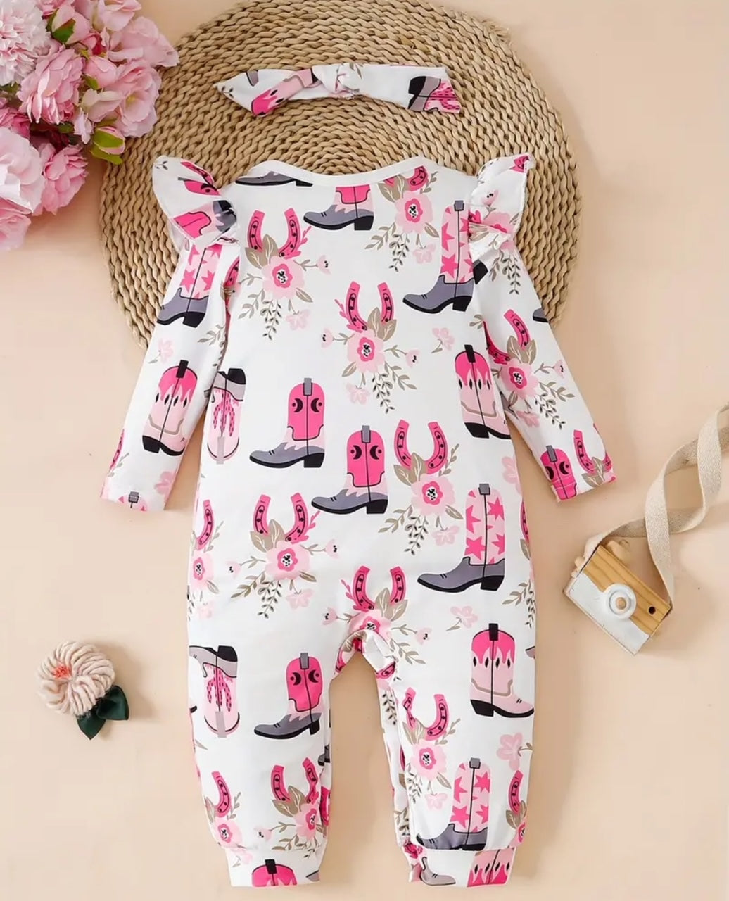 Cowgirl Cutie-2pc Girl's Infant romper