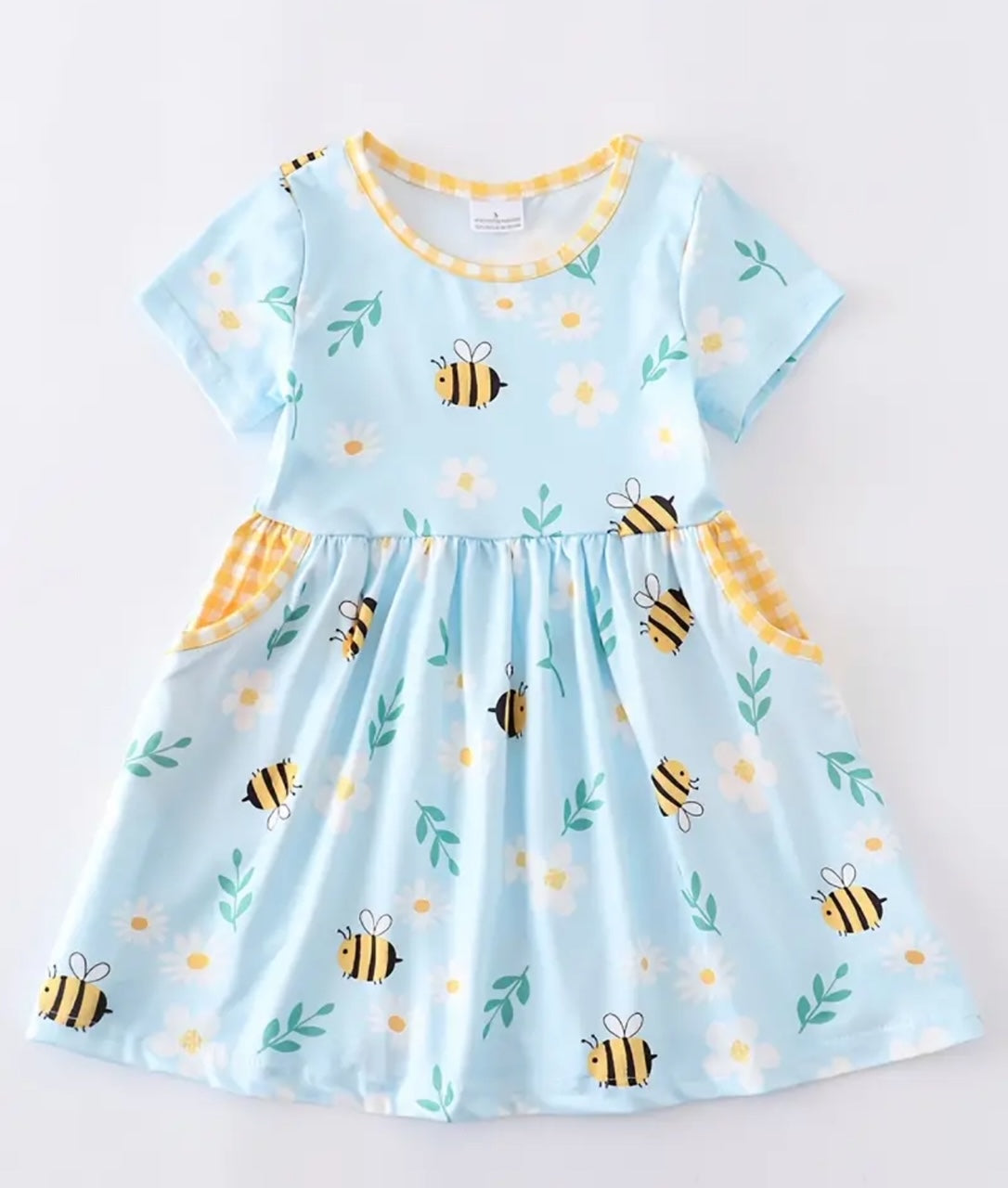 Bee-ing pretty short sleeve A-line Dress