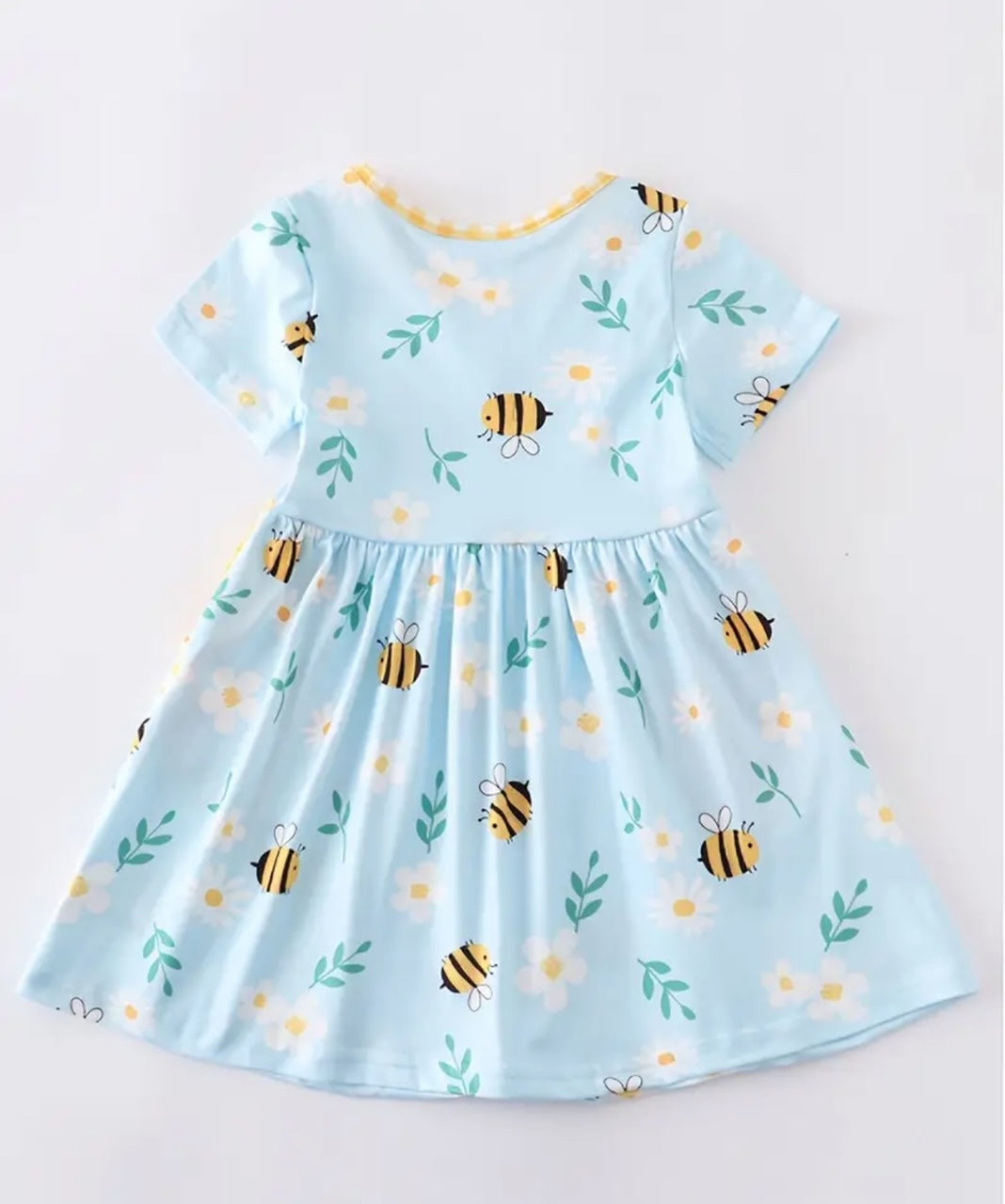 Bee-ing pretty short sleeve A-line Dress
