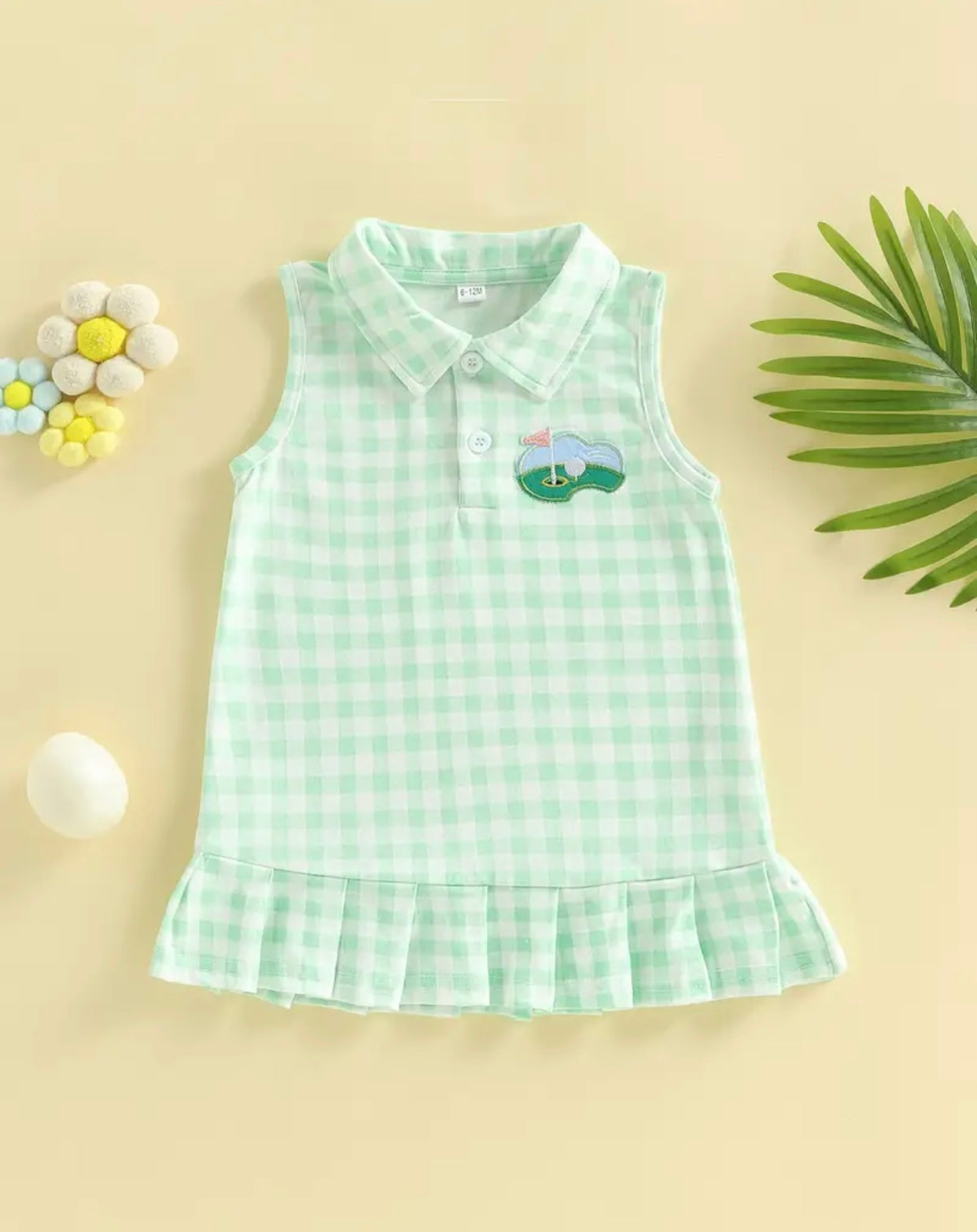 Gingham Golfer Girl's Dress